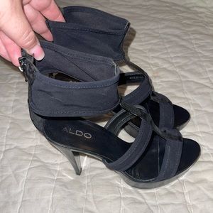 Black Aldo stiletto Heels.
